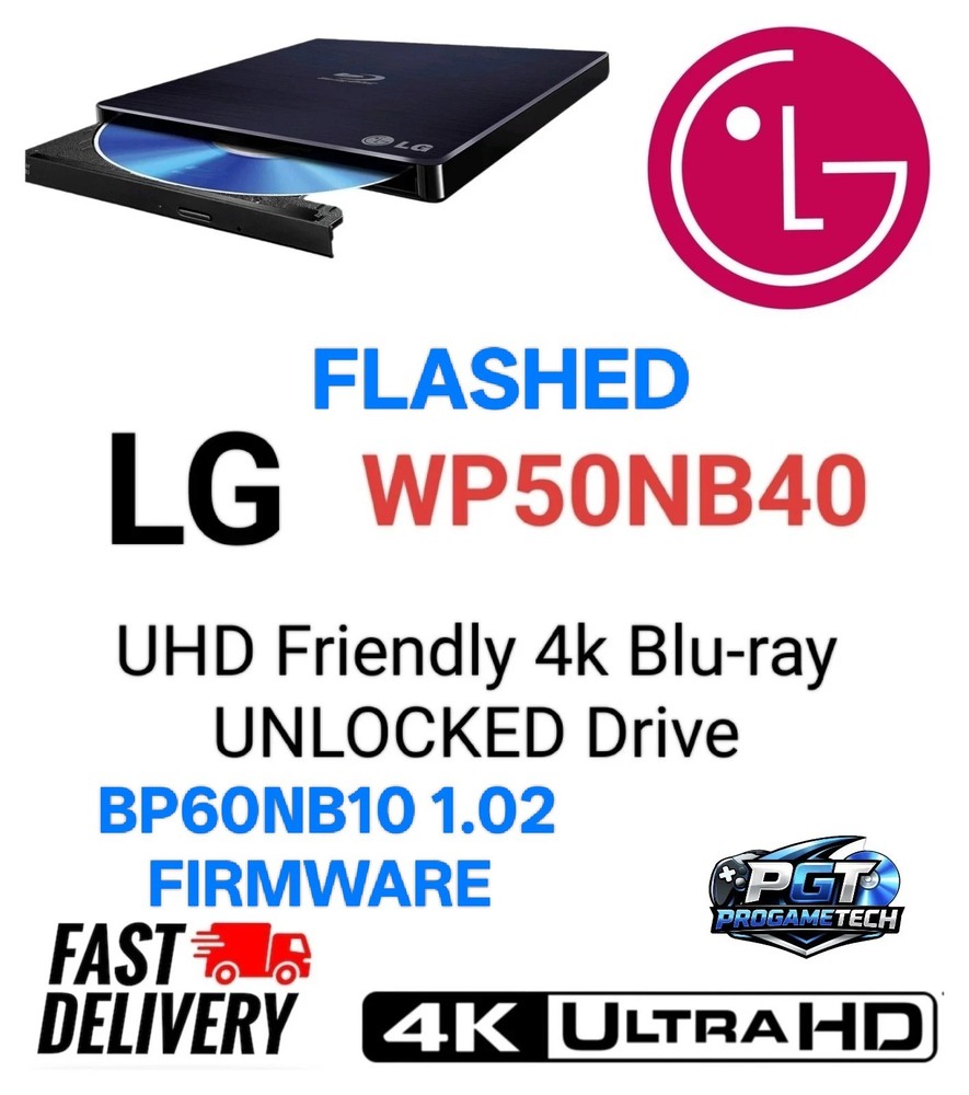 LG WP50NB40 Slim External Drive 4k UHD Friendly MakeMKV DVDFab LibreDrive