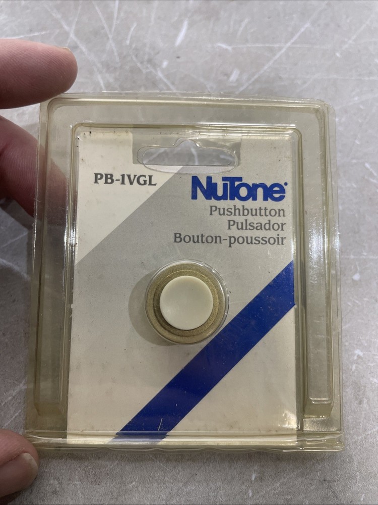 Nutone PB-1VGL Pushbutton New Old Stock