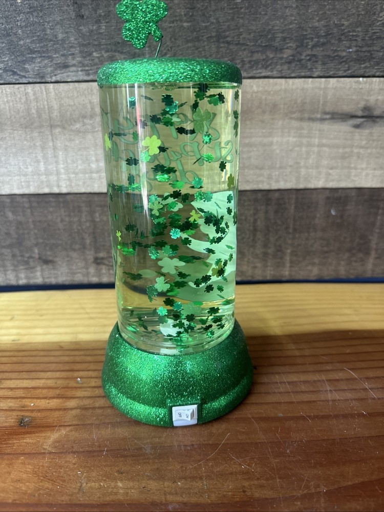St Patricks Day Irish Leprechaun Lighted Snowglobe