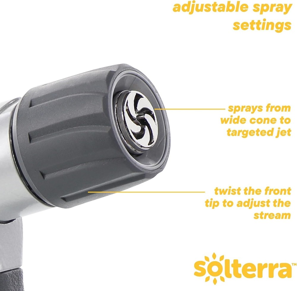 Adjustable Garden Hose Nozzle with Front Trigger High Pressure Sprayer Head