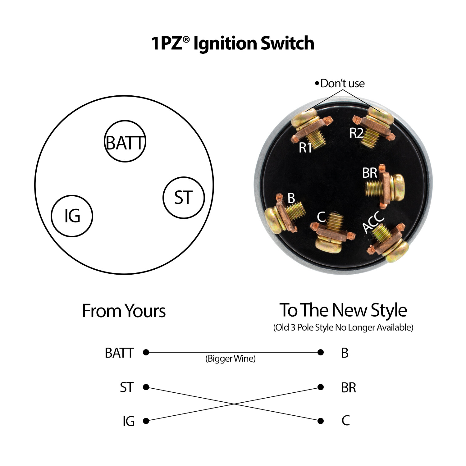 Ignition Starter Key Switch John Deere 650 750 850 950 1050 Yanmar 0808610000