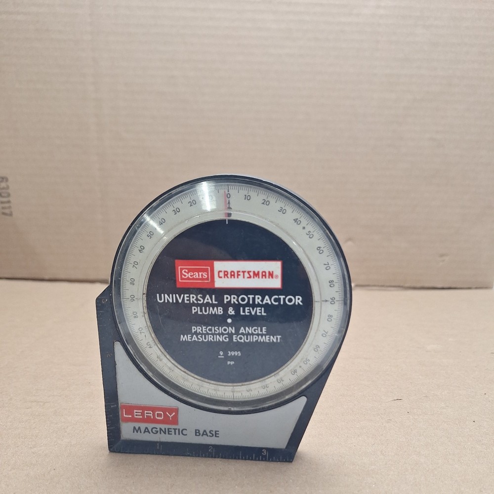 Sears Craftsman Universal Protractor Plumb & Level 93995