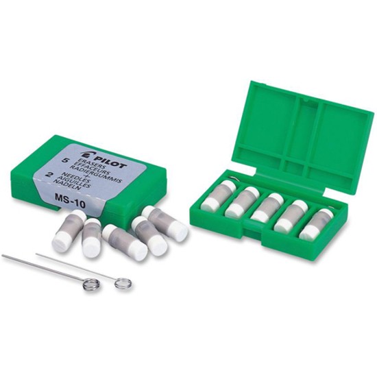 Pilot 70001 Mechanical Pencil Eraser Refill 5/Pack White
