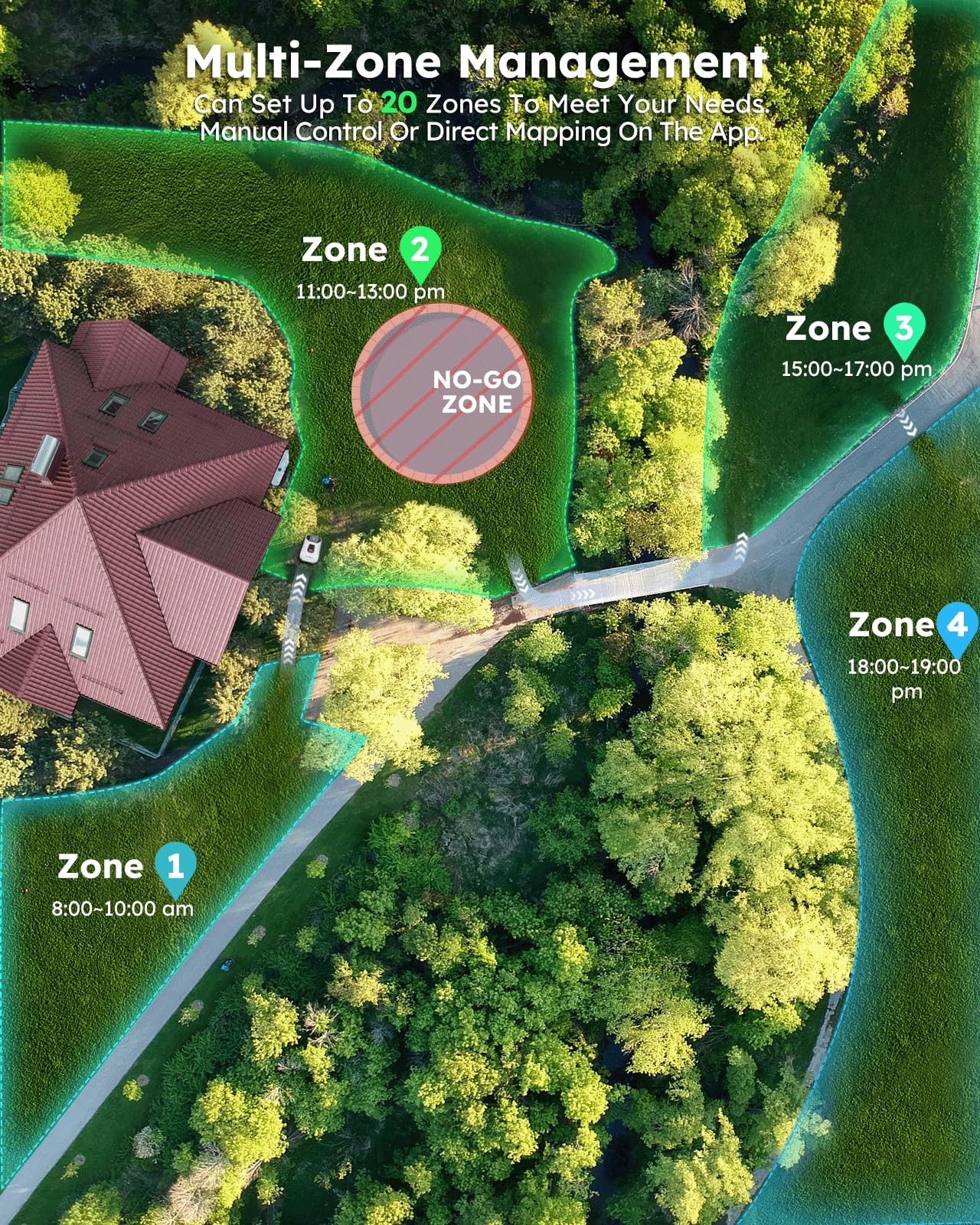 ANTHBOT Genie 600 RTK Robot Lawn Mower Boundaryless Cordless Smart Lawnmower