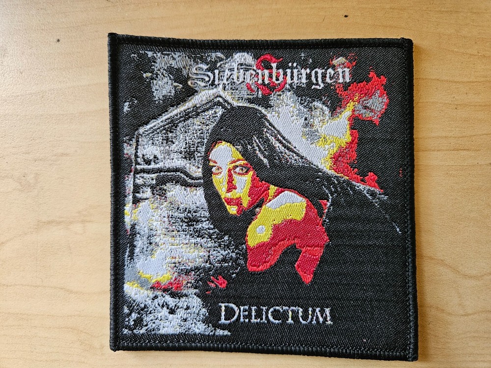 SIEBENBURGEN, DELICTIUM, SEW ON WOVEN PATCH BLACK BORDER