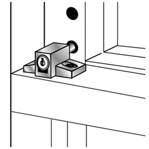 Keyed Double Hung Sash Window Lock - Keyed Alike - White