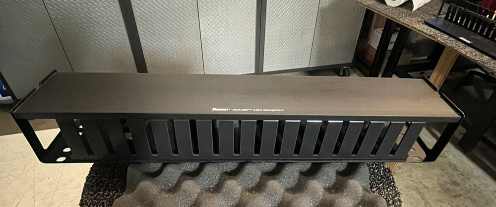 (1) PANDUIT WMPHF2 Cable Management System Black Metal.