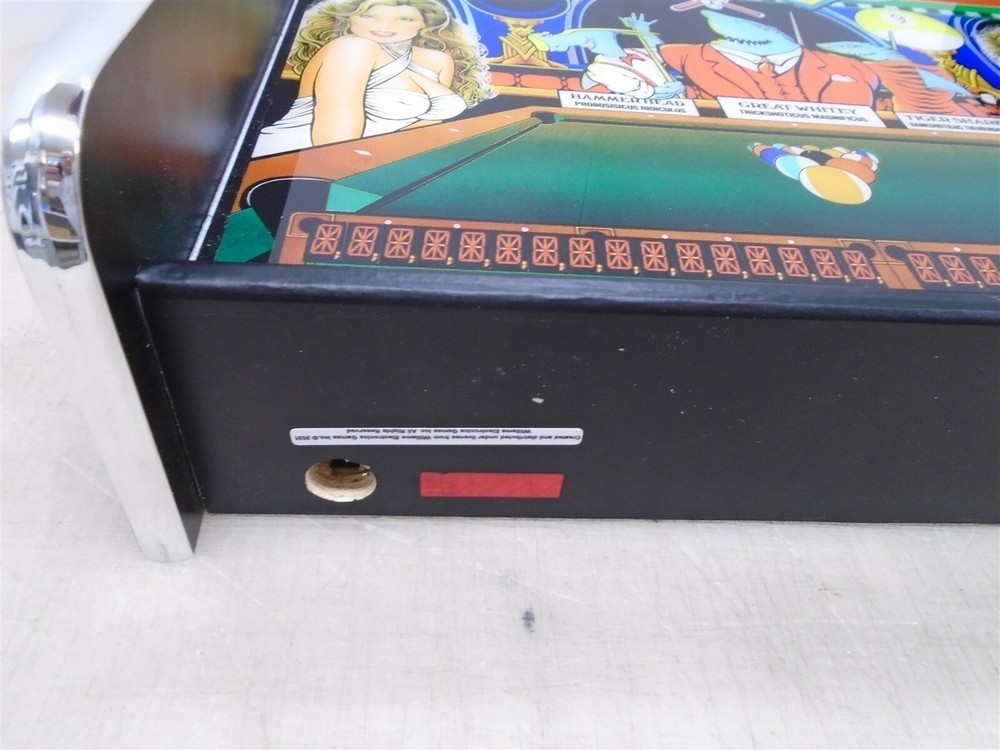 Bally Pool Sharks Pinball Head LED Display light box