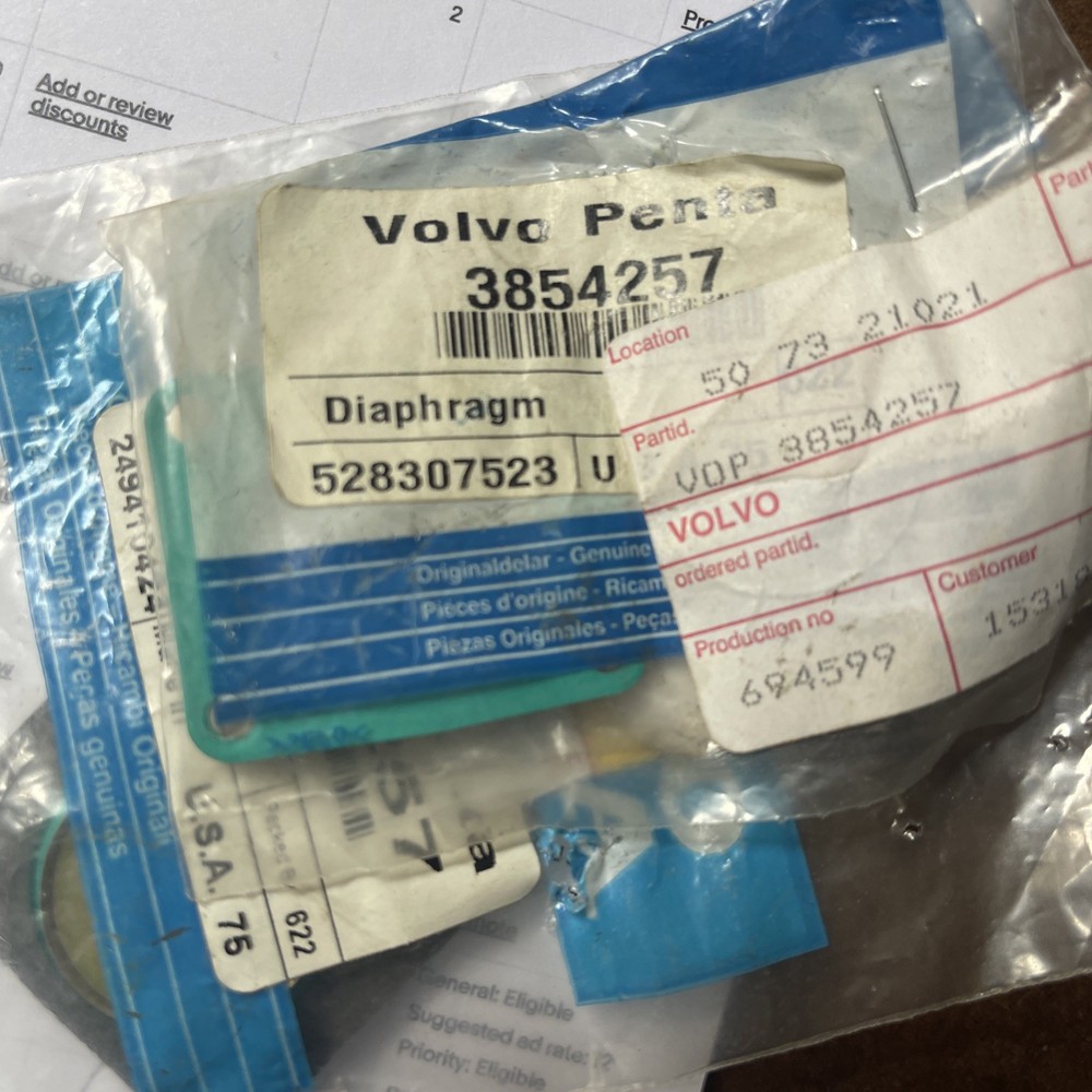 Volvo Penta DIAPHRAGM 3854257