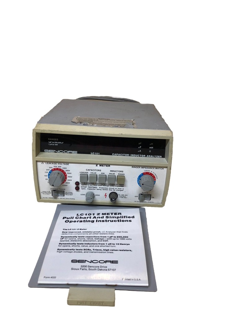 Sencore LC101 Capacitor Inductor Analyzer