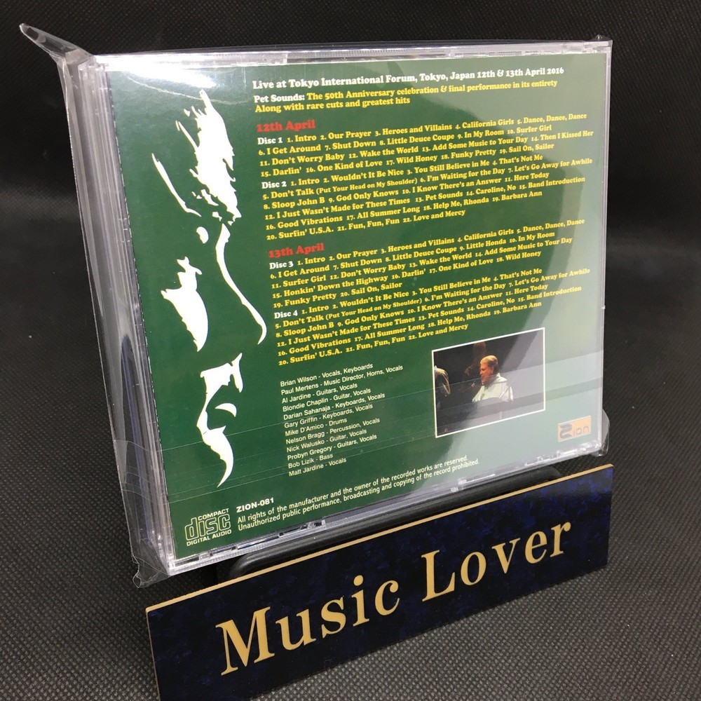 BRIAN WILSON / TOKYO 2016 / 4CD