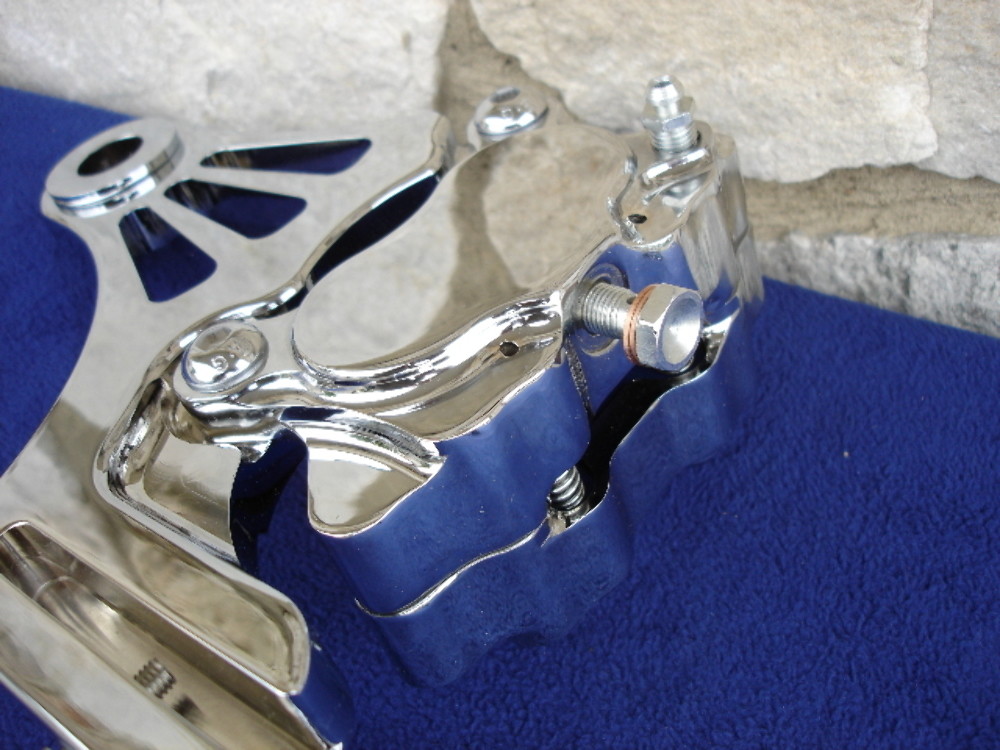 DNA CHROME REAR BRAKE SET FOR HARLEY SOFTAIL & CHOPPERS PARTS