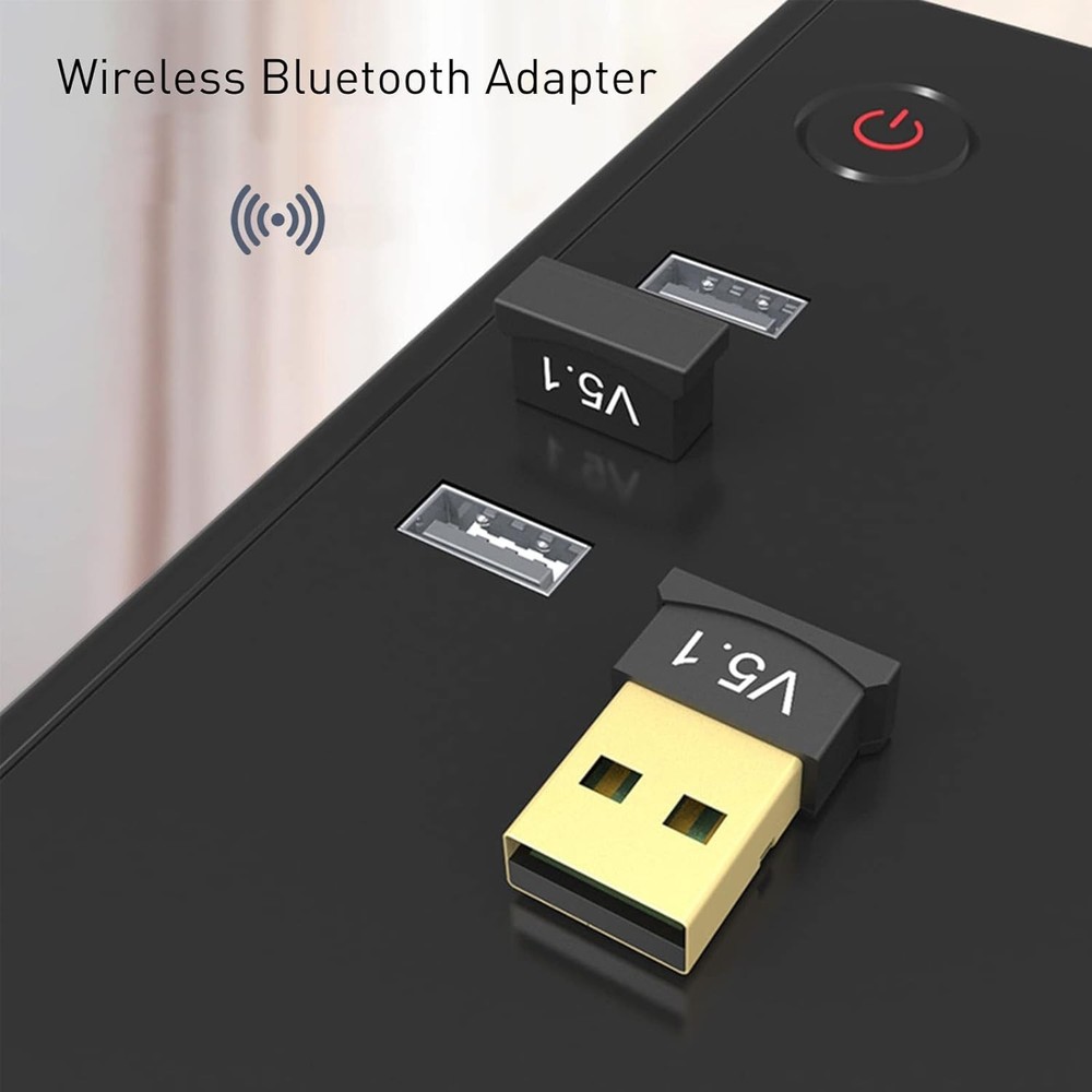 Wireless Bluetooth Receiver 5.1 - 2 USB Adapters for Enhanced Stability & Range