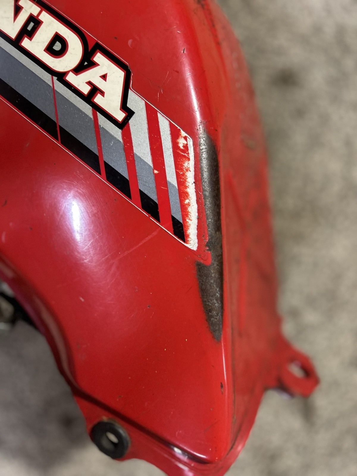 Honda Atc Big Red Oem Gas Fuel Tank 250es 1985 1986 86 85 87 250 Es Clean Inside