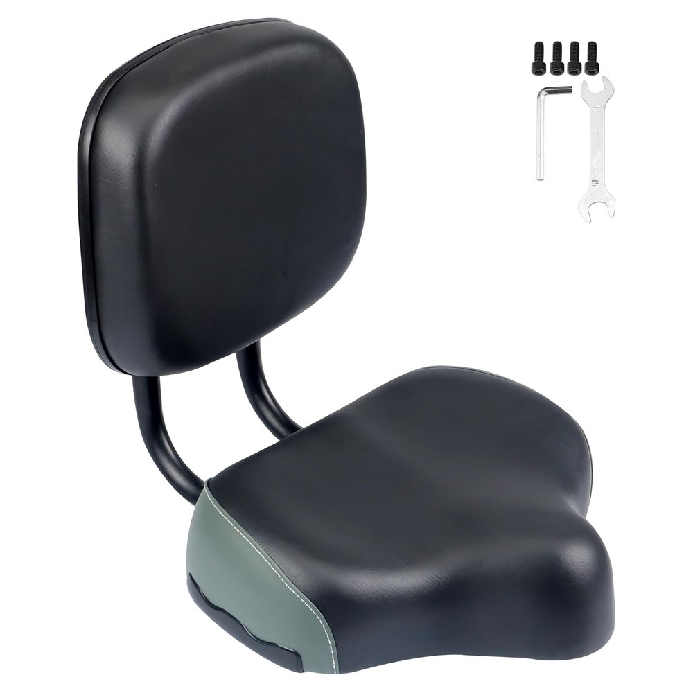 WEEROCK Bike Saddle Bicycle Seats Oversized Comfortable with Backrest Replace...