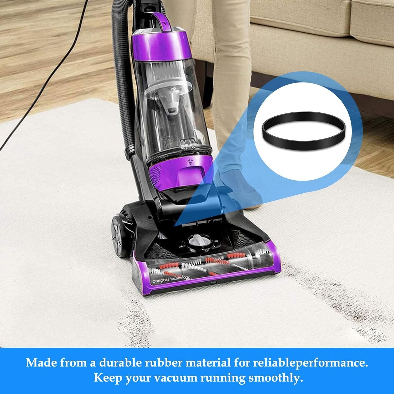 Style 7/9/10 P/N 3031120 Replacement Belt for Bissell Vacuum 2 Pack