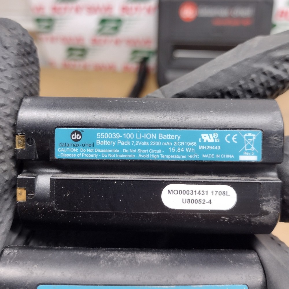 DataMax O'Neil MicroFlash 4te Bluetooth Portable Thermal Printer w/PwrCrd - USED