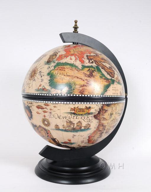 White Globe 13 inches with chess holder