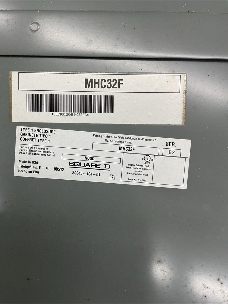 Square D MHC32F Type 1 Enclosure - ECS
