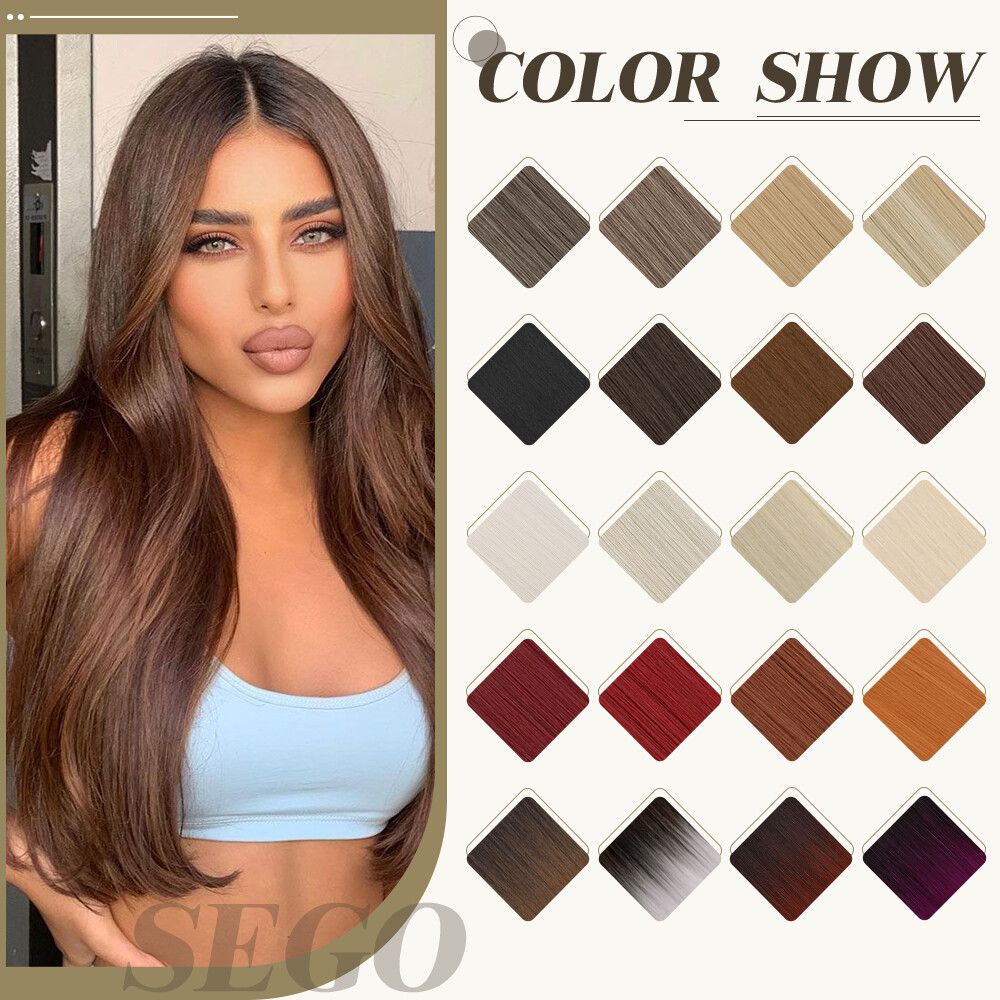 USA Mega Thick Clip In Hair Extensions One Piece Straight Curly Wavy As Human