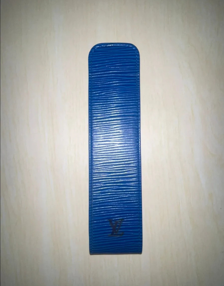 Louis Vuitton Epi Leather Pen Case Blue