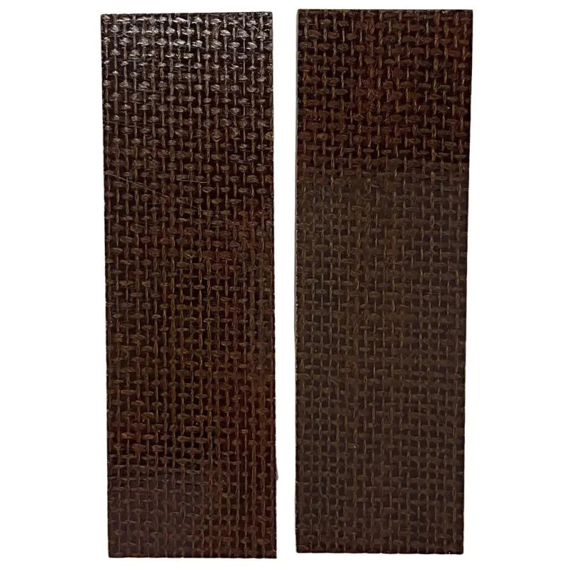 Burlap Micarta- BROWN- Scales