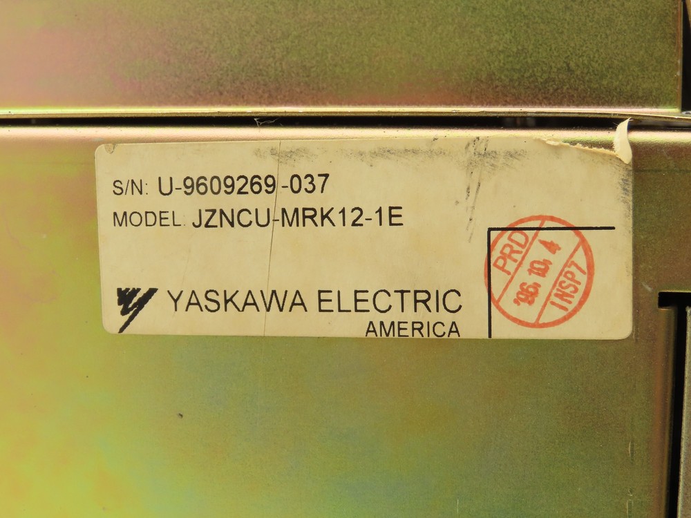Yaskawa JZNCU-MRK12-1E Chassis Machine Axis Motion Control Boards Modules
