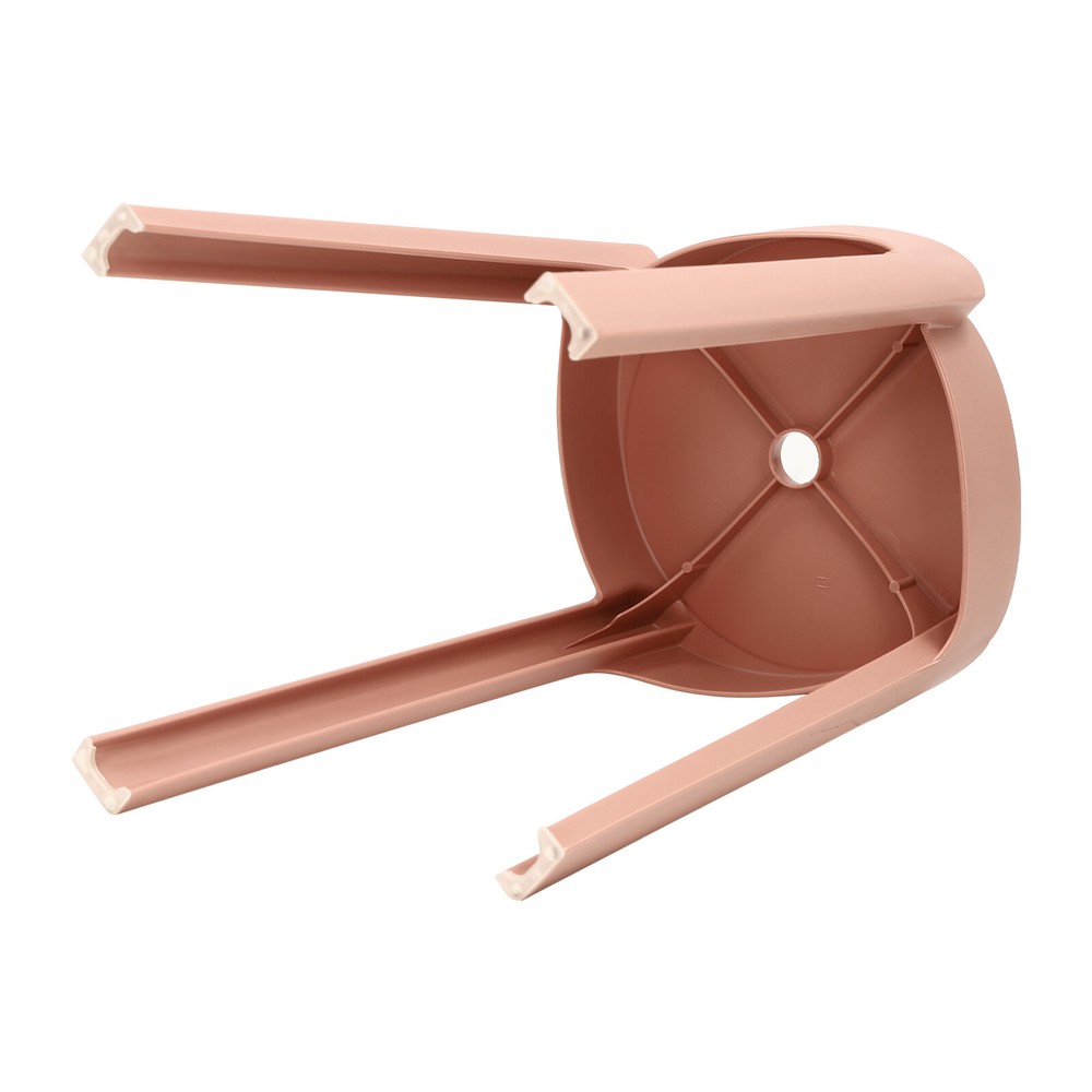 10PCS 18" Colorful Plastic Stackable Stools Modern Round Stools Stackable Stools