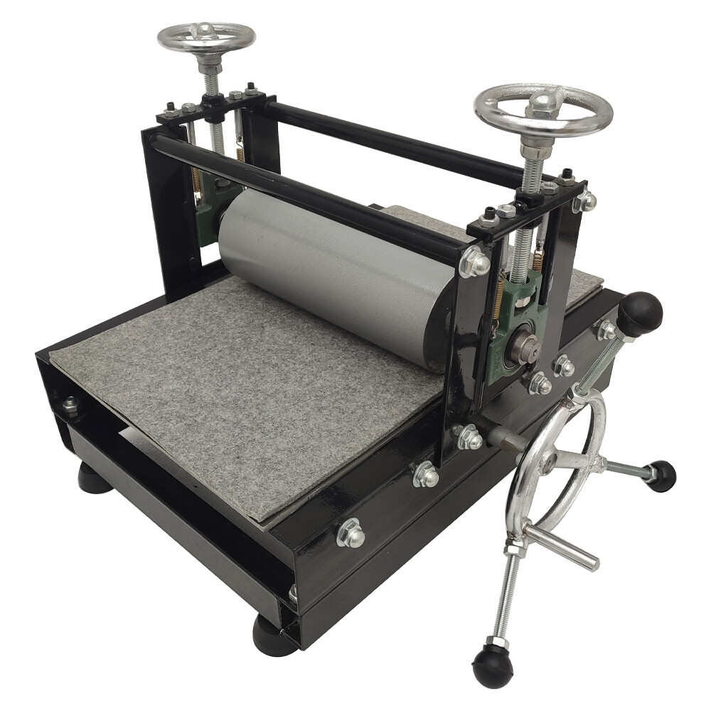 Upgrade Portable Press Printmaking Machine 30x50cm Adjust Tabletop Slab Roller