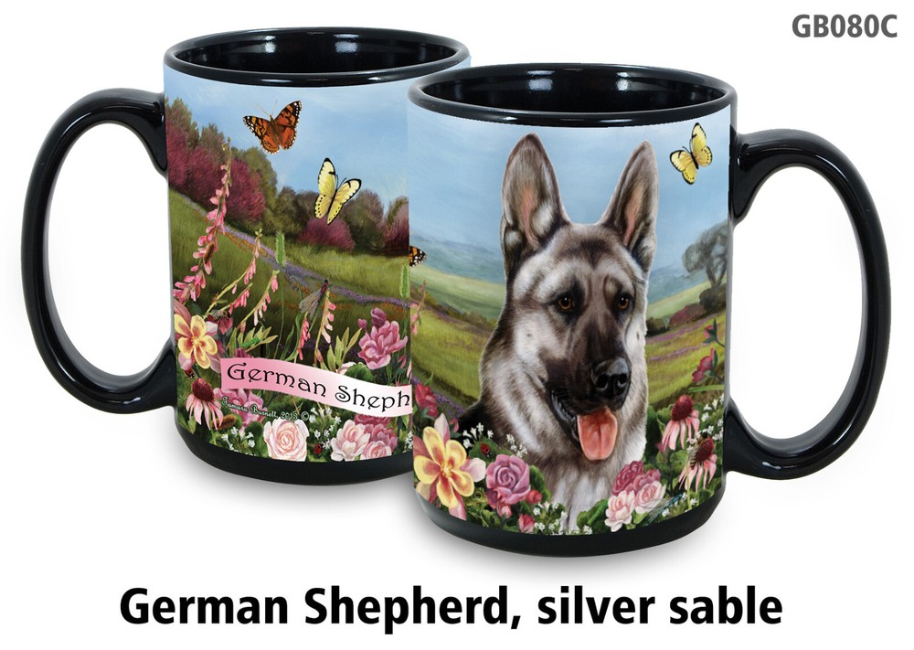 Garden Party Mug - Silver Sable German Shepherd