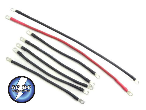 4 Awg HD Golf Cart Battery Cable 7 pc Set  Club Car 83 & UP COMPLETE U.S.A MADE