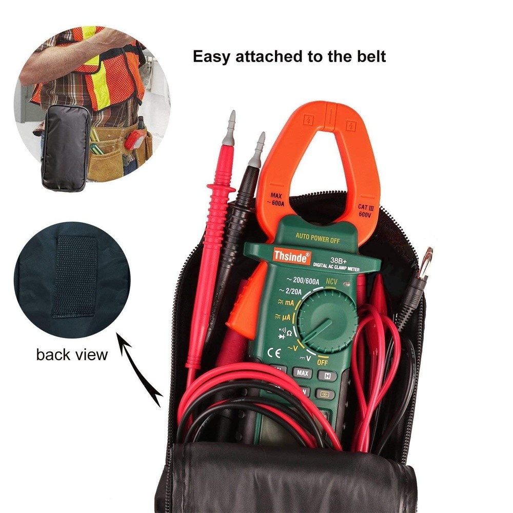 Accuracy Clamp Multimeters with Storage Bag NCV Led Light for AC/DC Current...