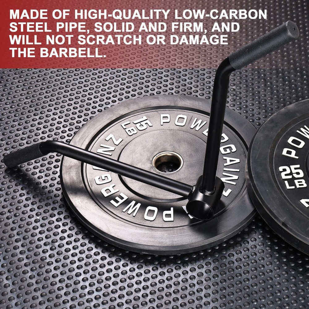 T-Bar Row Attachment for 2-Olympic Barbell, Black