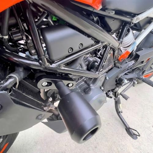 Motorcycle Frame Sliders, Falling Crash Protector Guards No Cut Kits Black
