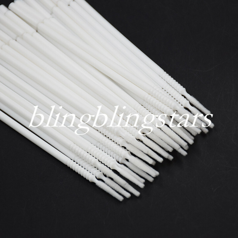 100 Pcs Dental Disposable Bendable Micro Brush Applicator Taper White Long