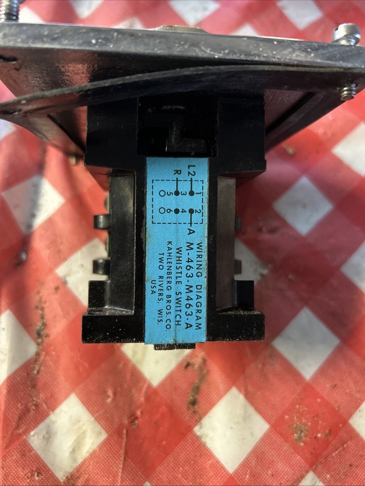 KAHLENBERG M463-A WHISTLE CONTROL SWITCH M-463A