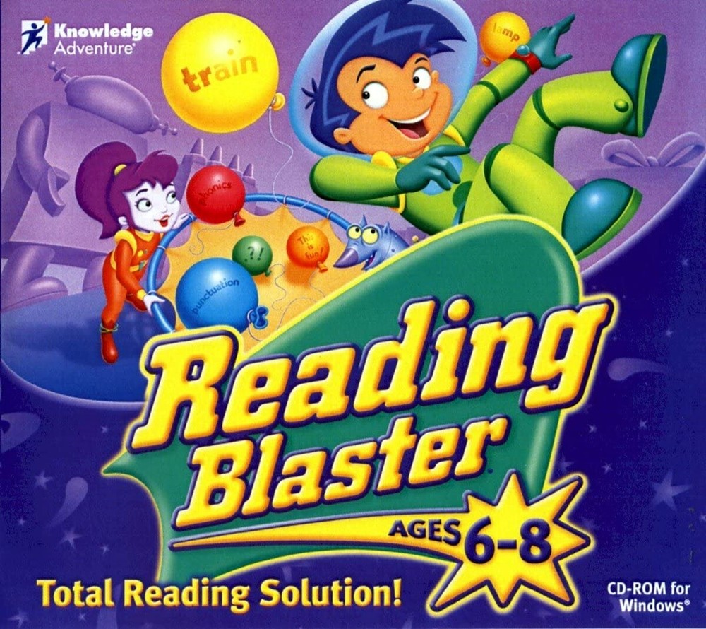 Reading Blaster Age 6-8 Edutainment for Adventurous Minds PC Software Sealed New