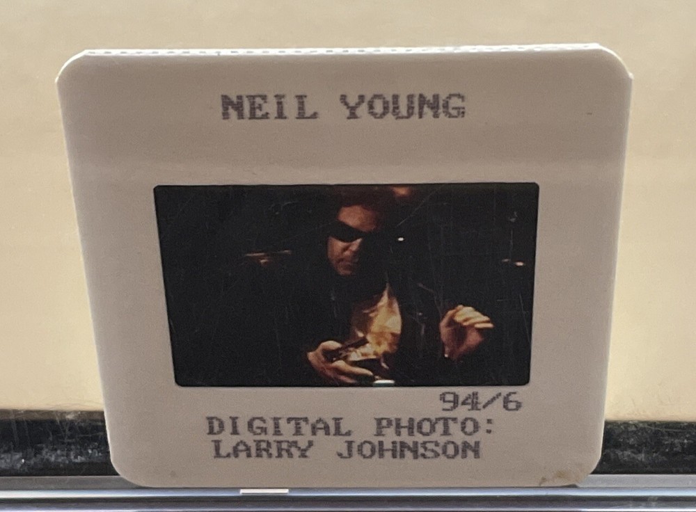 Neil Young 35mm Color Transparency Photo Slide.