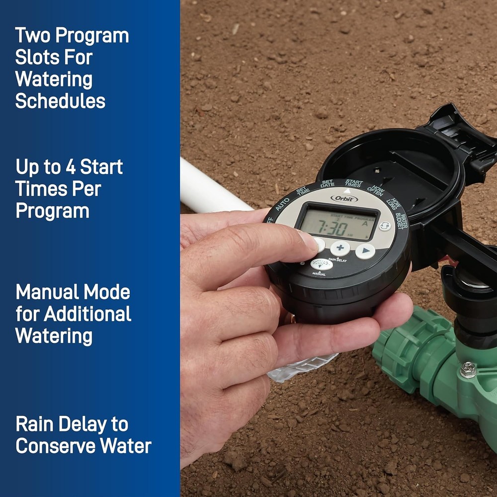 1PC Outdoor Battery-Powered Water Sprinkler Controller 57865