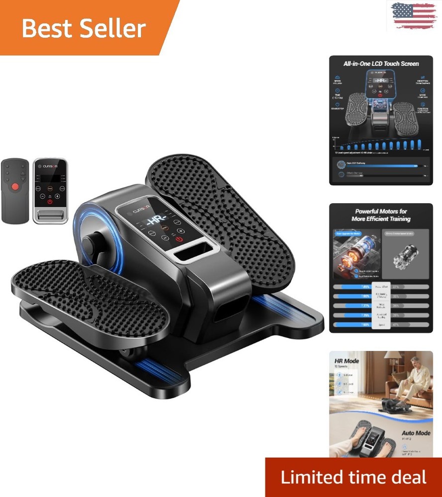 Electric Seated Pedal Exerciser with 12 Speeds - Allows Forward & Reverse Motion