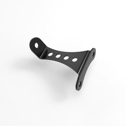 Universal No-Brow Headlight Mount Bracket – 3.5″ Riser Spacing, Gloss Black