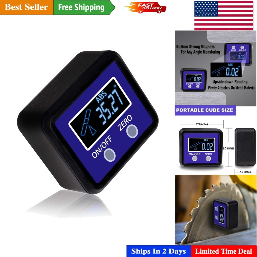 Precision Digital Angle Gauge Inclinometer for Construction & DIY Projects