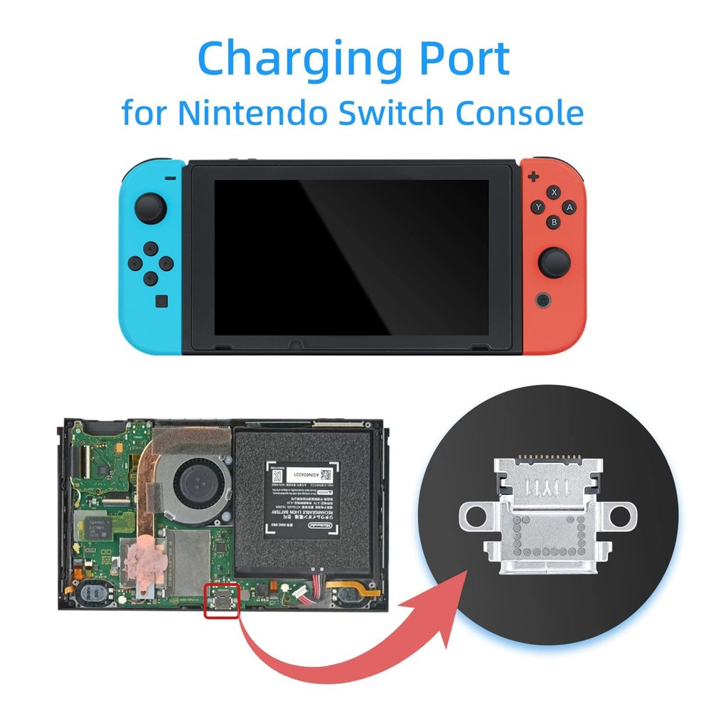1-100PCS Charging Port Type-C Socket DC Jack Replacement For Nintendo Switch LOT