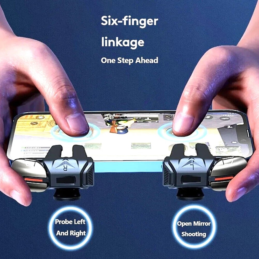 2PCS Mobile Phone Game Controller Gamepad Joystick Fire Trigger Button For PUBG