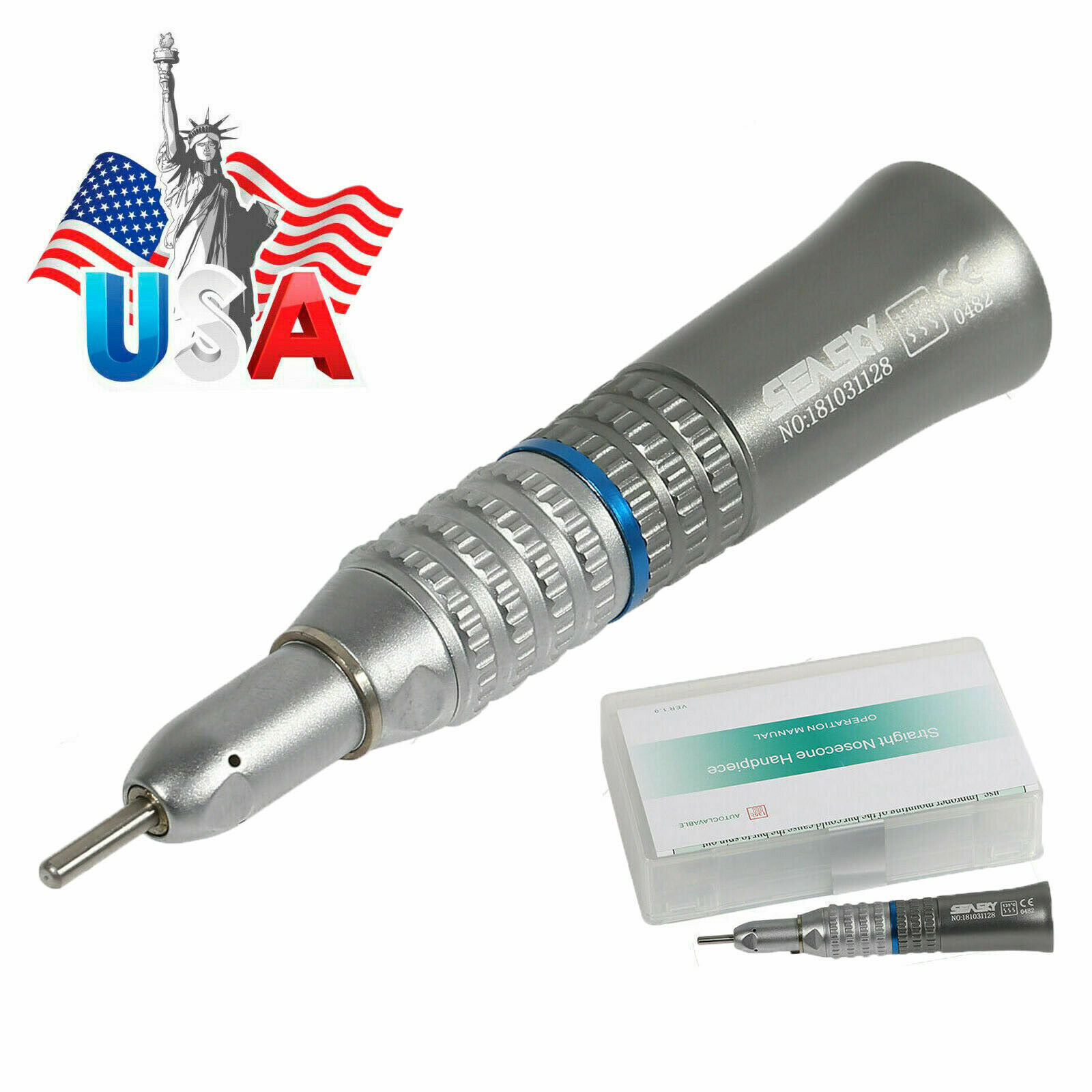 Dental Slow Low Speed Handpiece Straight Nose Cone E-TYPE NSK Style SEASKY-YP
