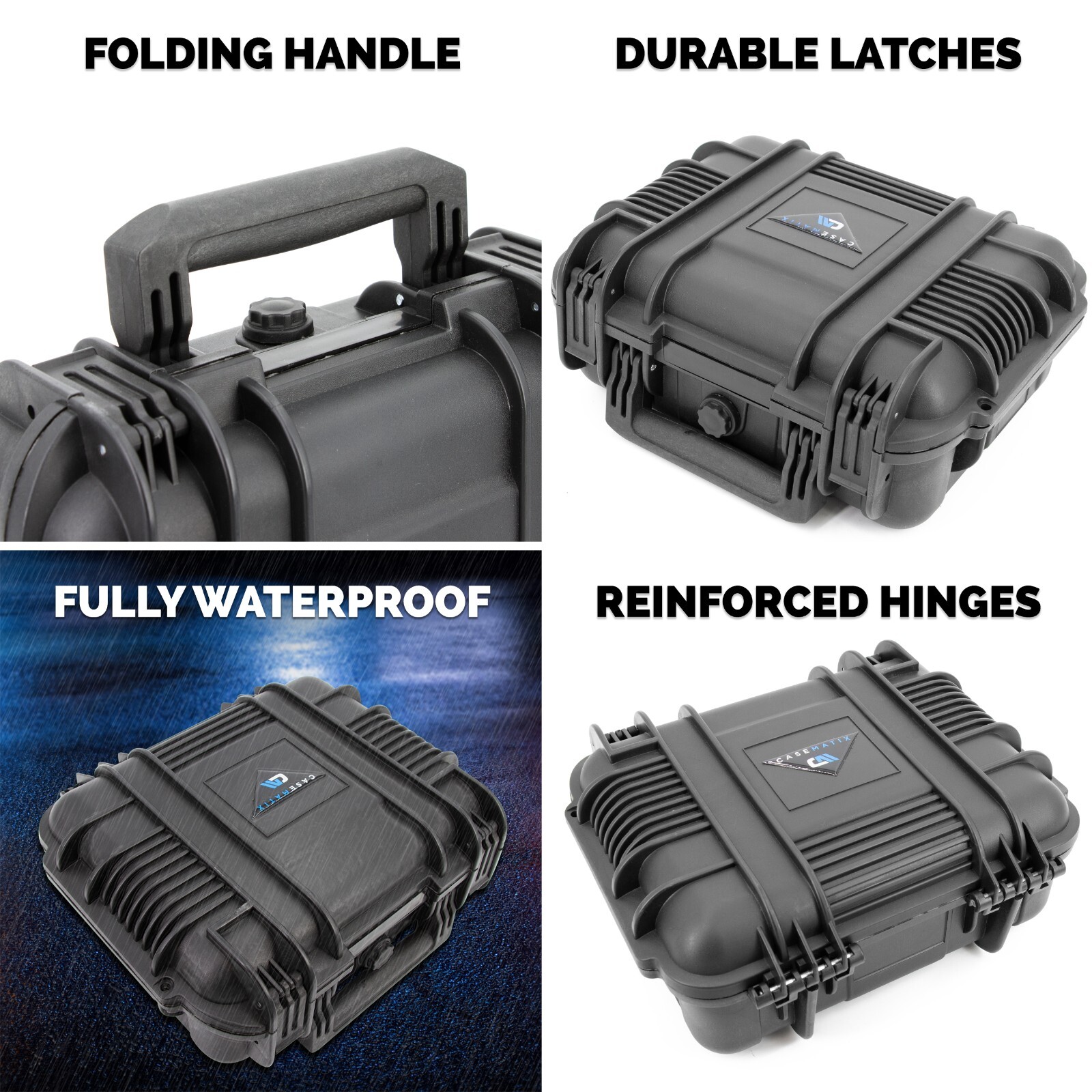 CM Pistol Magazine Storage Case TSA Approved Waterproof 9mm Pistol Clip Holder