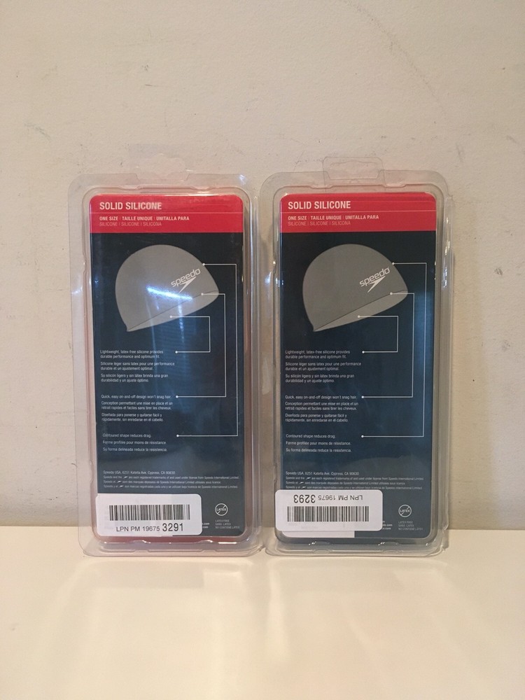 2 X Speedo Solid Slilicone One Size