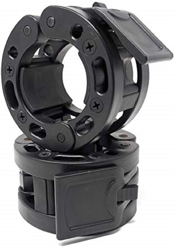 High-Performance Olympic Barbell Clamps - Quick Release Locking Weight Clips