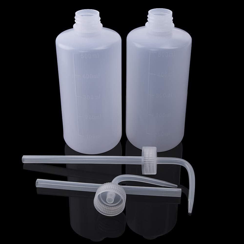 2PCS 500ml Tattoo Squeeze Bottle Diffuser Wash Lab Supply Plastic Squeeze Bottle