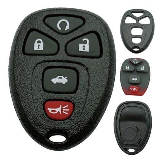 Replacement Key Fob Shell Case Fits for Buick Lucerne/Chevy Impala 5 button-a